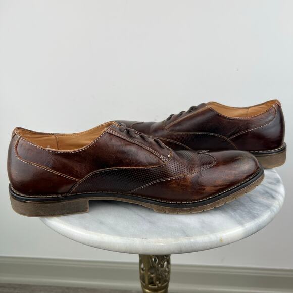 Bed Stu Men’s Brown Leather Wingtip Lace Up Oxfords Shoes (Sz 10) main image 11